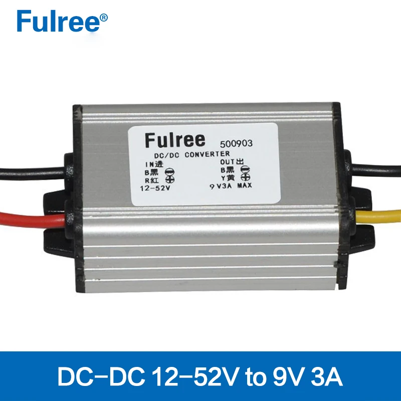 

DC-DC 12V 24V 36V 48V convert to 9V 3A 27W step down module car Power Supply DC-DC Converter