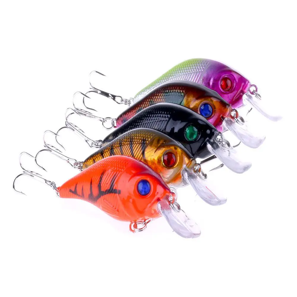 10Pcs crankbait molds fishing lures 7.5cm 10.2g plastic hard diving