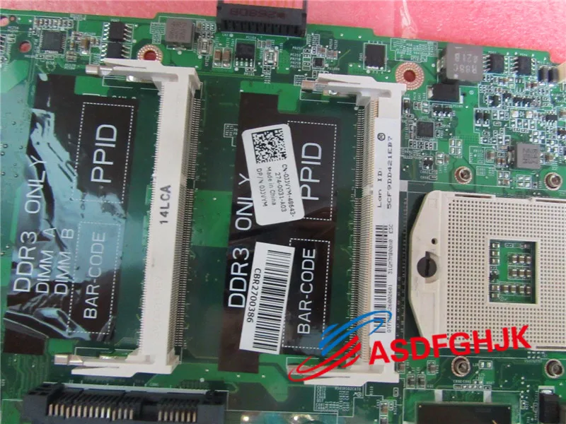  Original JJVYM 0JJVYM DAGM7MB1AE0 for XPS 17 L702x GT 555M Notebook LAPTOP MOTHERBOARD Test Free Sh