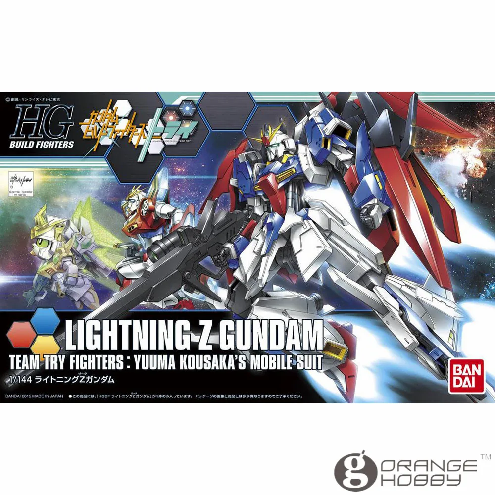 OHS Bandai HG Build Fighters 040 1/144 Lightning Z Gundam Mobile Suit Assembly Model Kits