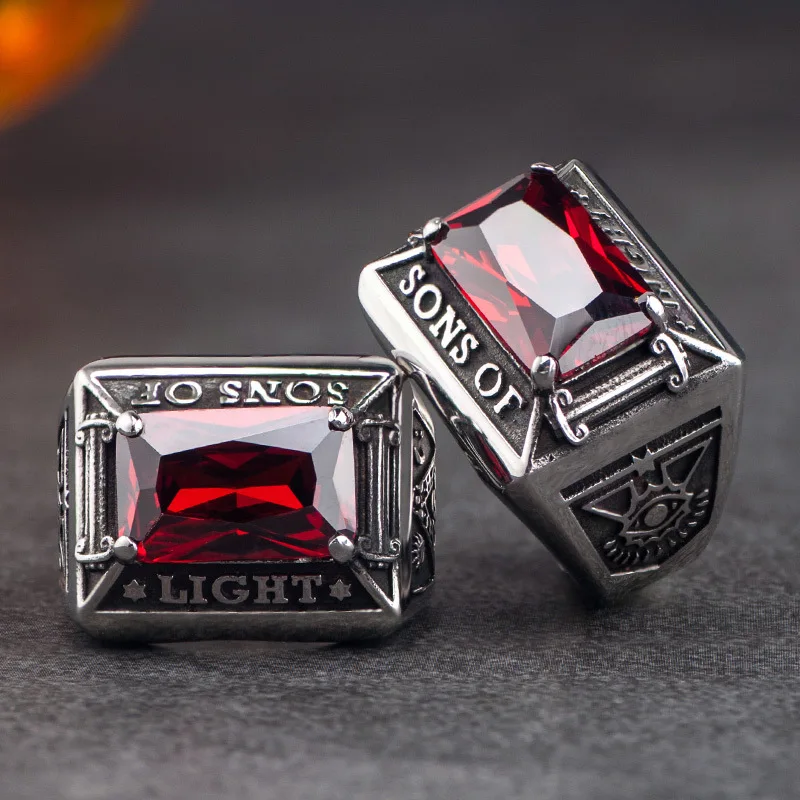 

Retro rings, European and American Masonic Rings
