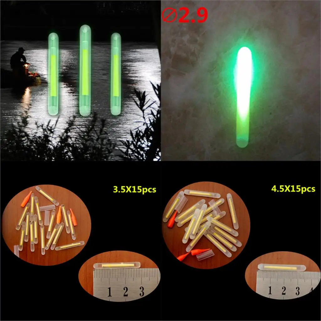 Поплавков флуоресцентный Lightstick свет ночь поплавок удочкой огни темно химический