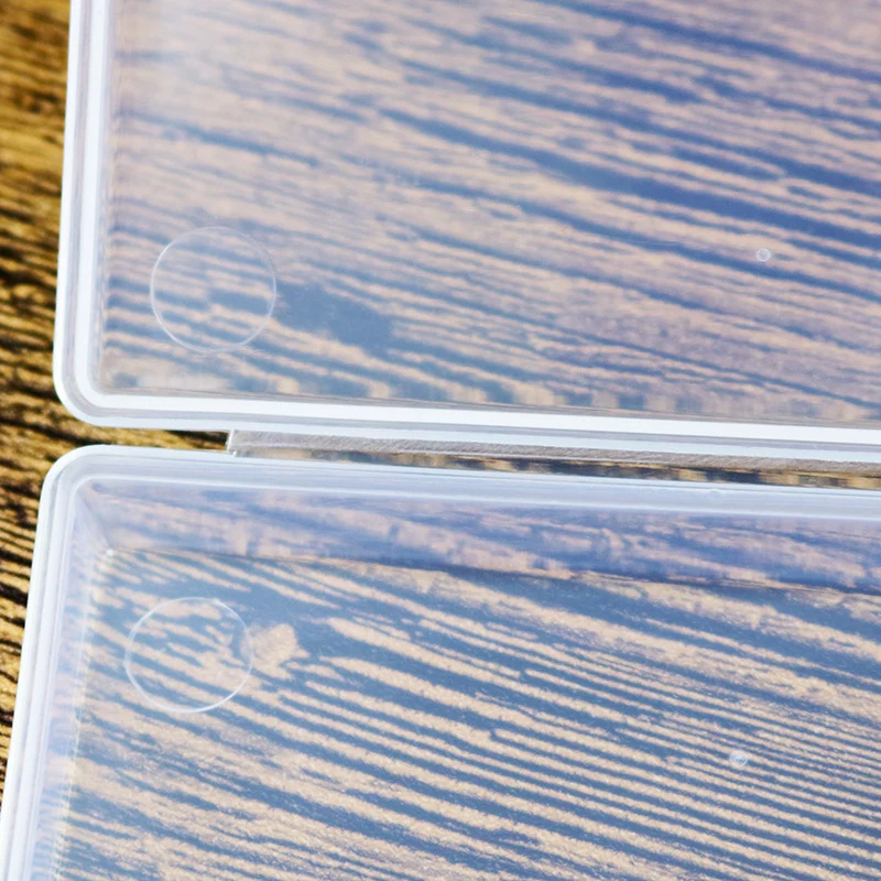 1 pc New Small Plastic Transparent With Lid Collection Container Organizer Case Cans Cabinet Sundries Storage Box
