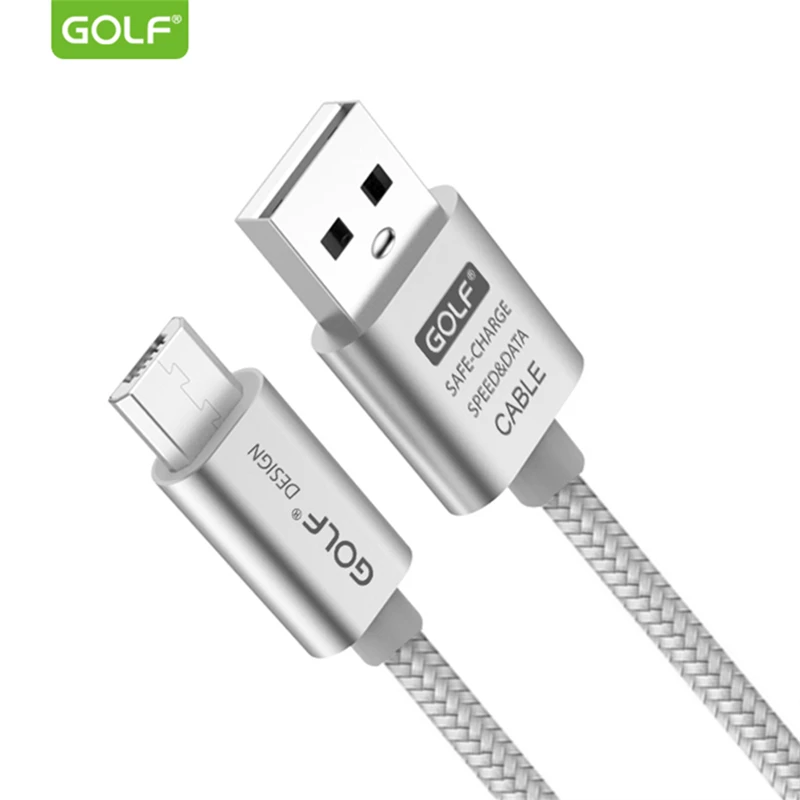 

GOLF 3m Metal Braided Micro USB Cable for Huawei Mate 8 Samsung S6 S7 LG G3 G4 V10 Android Phone USB Data Sync Charging Cable 2m
