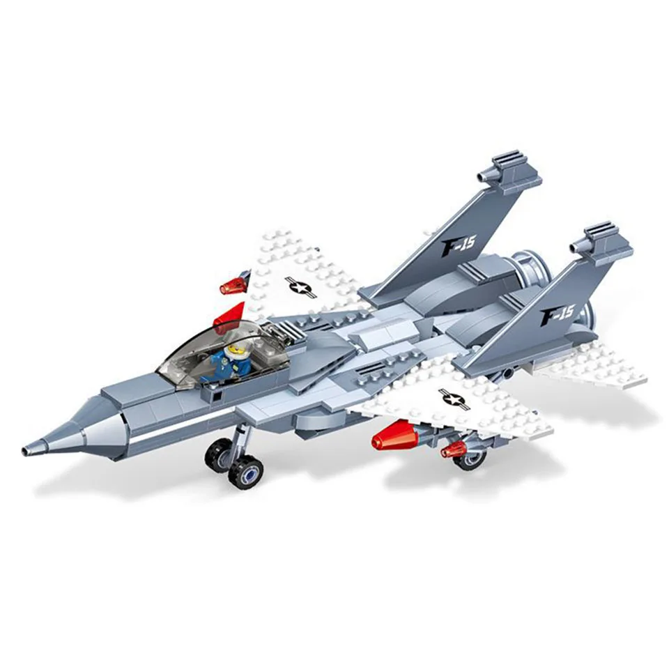 

2 IN 1 Compatible legoed Military Series Building Blocks Bricks Sets Model Military Aviation Fighter Model Kids Toys Gifts