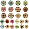 WEIMANJINGDIAN Brand Factory Direct Sale Lots of 24 PCS Mixed Flower Brooches Set for DIY Wedding Bouquets Accessories Pins ► Photo 1/6