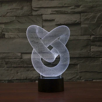 

Classic Abstraction 7 Changing Colors 3d illusion night lamp