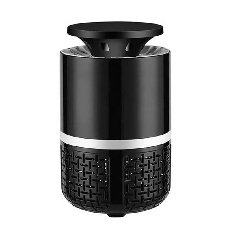 Black Zapper Mosquito Killer USB Электрический комаров Killer лампа Фотокатализ немой домашний светодиодный Летающий Жук Насекомое ловушка без излучения - Цвет: Black