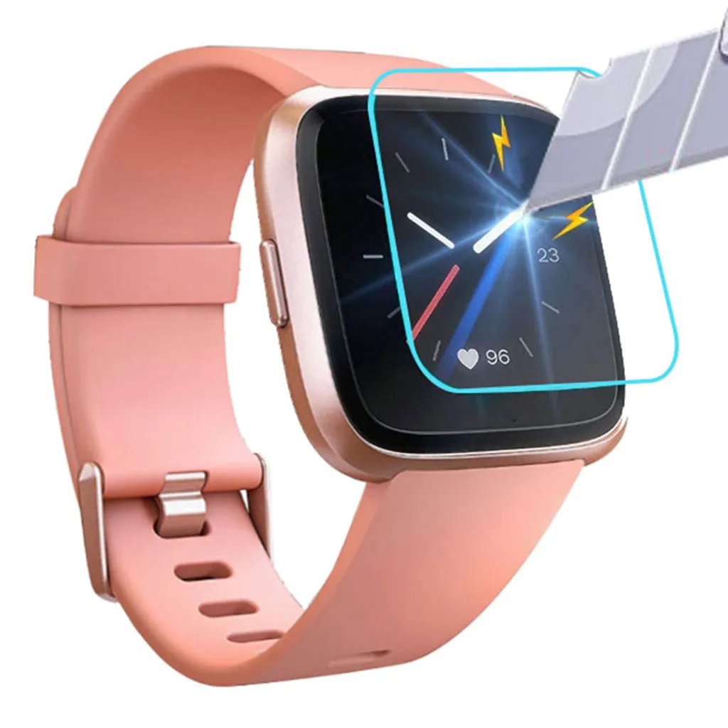 3 шт./упак. закаленное стекло для Fitbit Versa Lite защита экрана Смарт-часы защитное стекло пузырьки бесплатно легко установить пленку