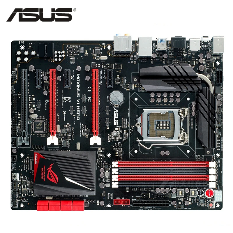 Материнская плата ASUS Maximus VI Hero LGA 1150 DDR3 32 ГБ для Intel Z87 Maximus VI Hero настольная системная плата SATA III б/у