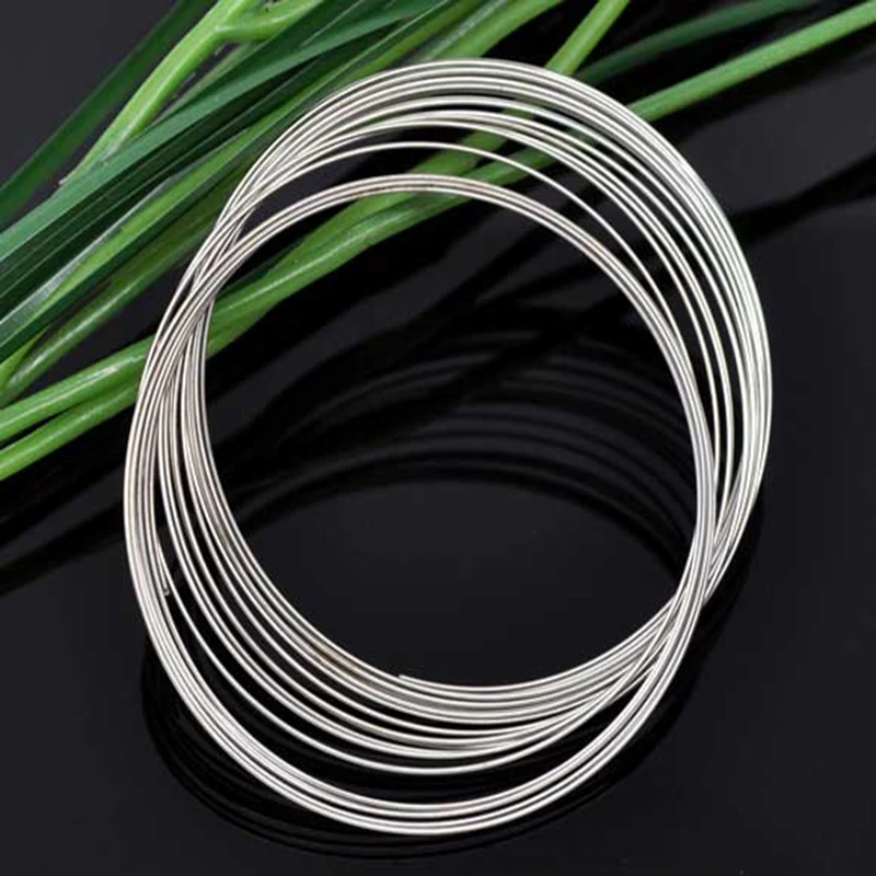 FUNIQUE 200PCs Loops Memory Beading Steel Wire Bracelet Women Girls Bracelets & Bangles Jewelry Making DIY 2017 New 65mm Jewelry Findings