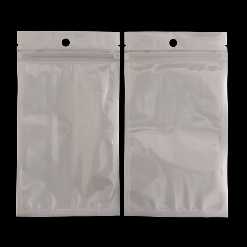 100 шт водонепроницаемые полиэтиленовые пакеты на молнии Упаковочные Ziplock сумки