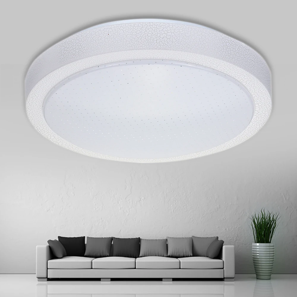 

12W Round Acrylic LED Ceiling Down Light Flush Mount Light Fixture Lighting Modern Lamp Bedroom Study Living Room White 27*27cm