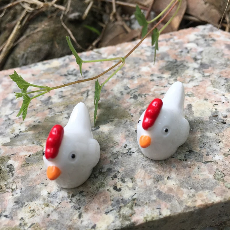 2Pcs/Set Happy Easter Eggs Decor Rabbit Cute Bunny Ornament Mini Resin Garden Easter Decorations for Home wielkanoc Dropship