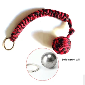 Hight Quality Self-defense Weapon Rope Lanyard Keychain Security Multi-functional Outdoor Survival Rope Self-protection Weapon