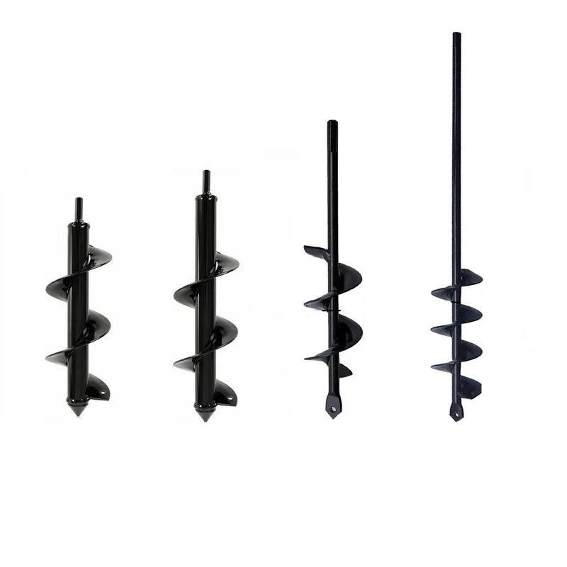 

FANHHUI Garden Auger Spiral Drill Bit Tool Flower Planter Bulb Shaft Drill Auger Yard Gardening Bedding Planting Hole DiggerTool
