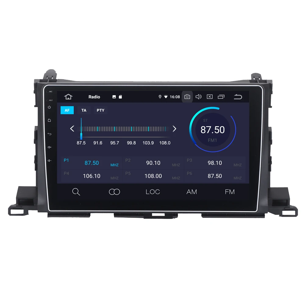 Perfect For Toyota Highlander Kluger 2015 2016 Android 9.0 Car Radio Stereo GPS Navigation Navi Media Multimedia System PhoneLink 4