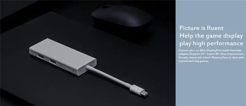 Xiaomi PD 3,0 Macbook USB-C-Mini Displayport многофункциональный Кабель-адаптер умное зарядное устройство для ноутбука планшета тип-c порт