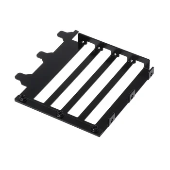 

Black Metal Graphics VGA Card Holder Aluminum Graphics Card Side Converted Bracket Computer Cooler Cooling Radiator Support C26