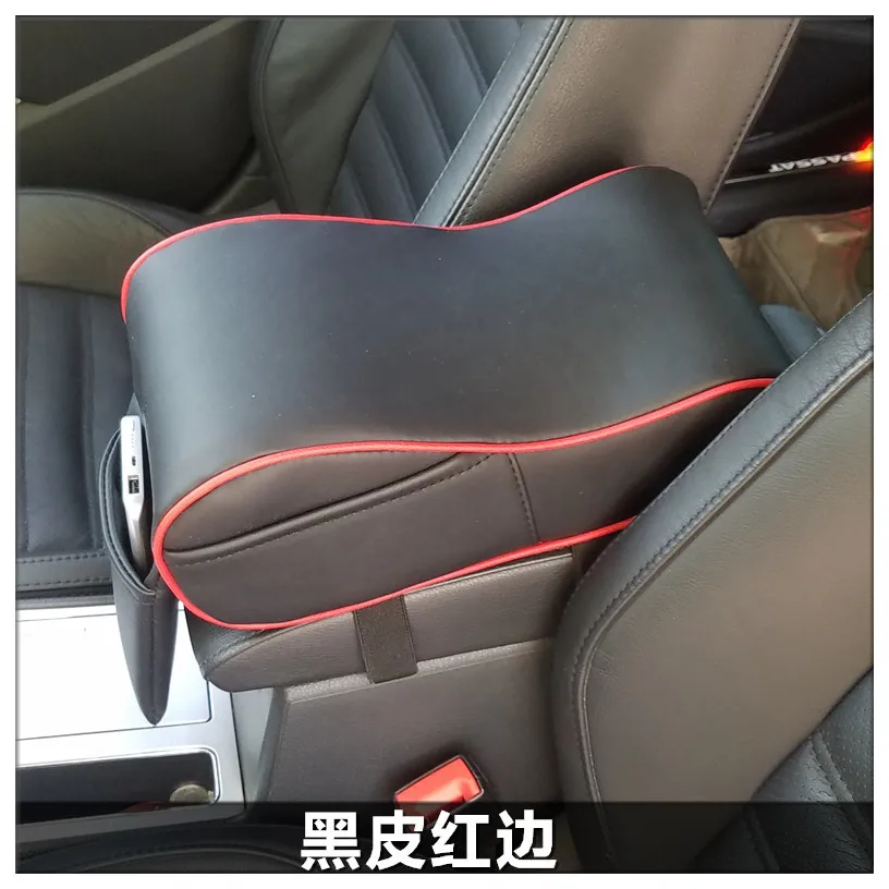 CNIKESIN Car Universal Armrest Box Mats Car Interior Armrest Pad Set PU Leather Styling Armrest Box Pad Armrest Top Mat Liner