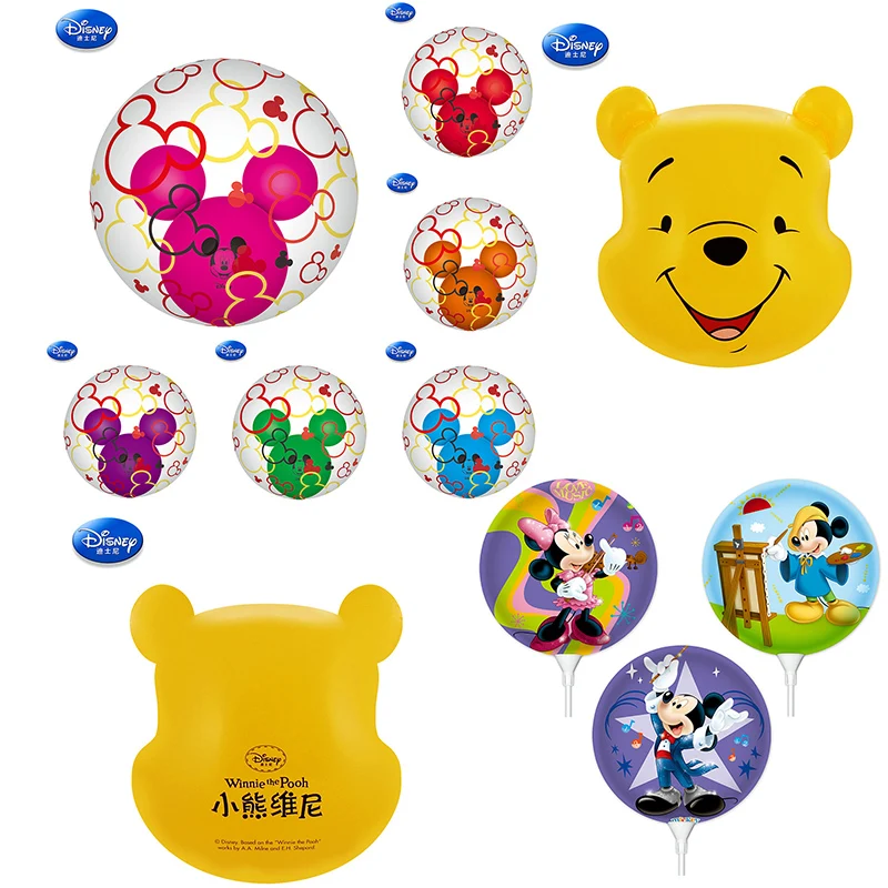 

1PC Winnie the Pooh Minnie many Mickey mouse series Theme Balloons kids happy Party Birthday Party Decoration Supplies