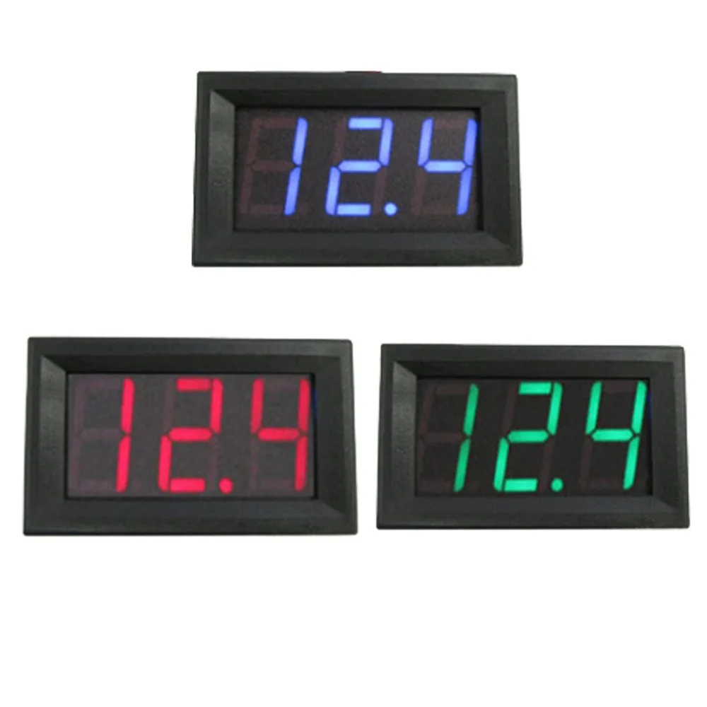 

10PCS AC 70-500V 0.56 Inch LED Digital Voltmeter Voltage Meter Volt Instrument Tool 2 Wires Red Green Blue Display 110V 220V DIY