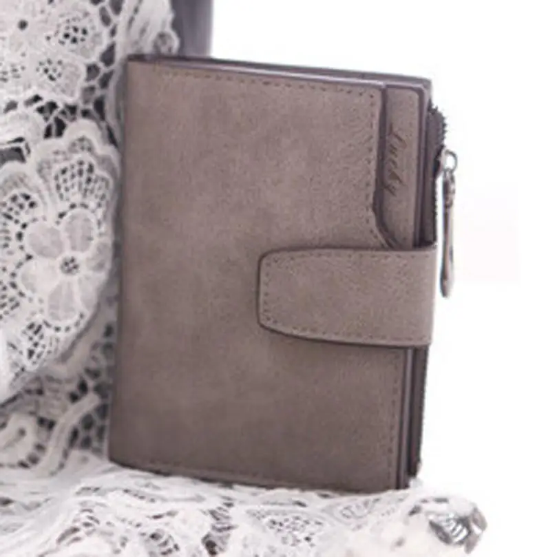 

Women Mini Grind Magic Bifold Leather Wallet Card Holder Wallet Purse porte monnaie femme marque de luxe ladies purse women