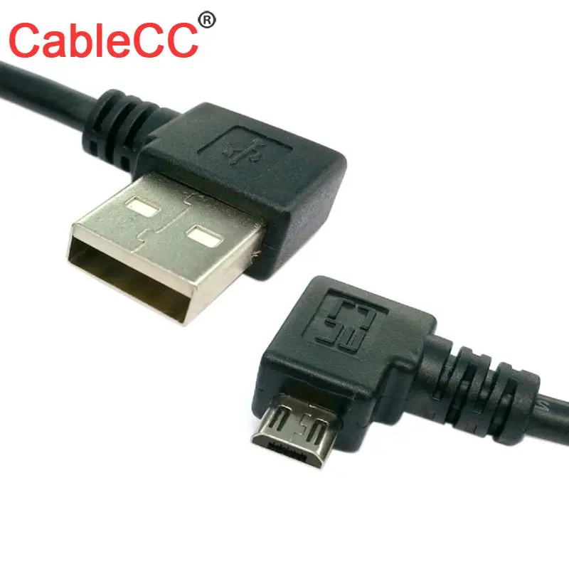 

Zihan Data Charge Cable 20cm Male To Usb Left Angled Right 90 Degree Micro