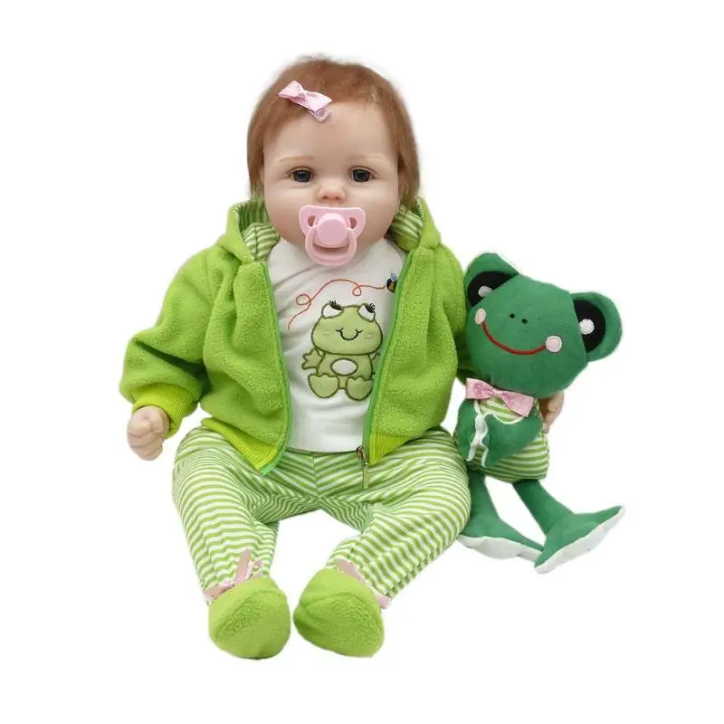 

Reborn Baby Emulated Silicone Kids Playmate Gift Lovely Pretend Play Toys