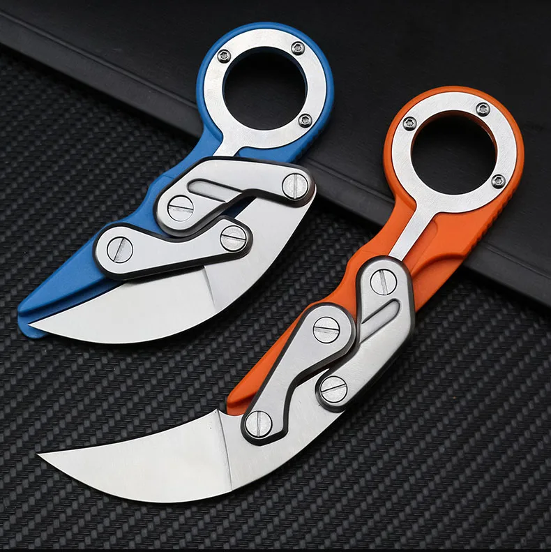 Открытый CS Morphing механический складной нож Karambit CS GO коготь лапа выживания кольцо Ножи карманные тактические инструменты мини EDC инструмент