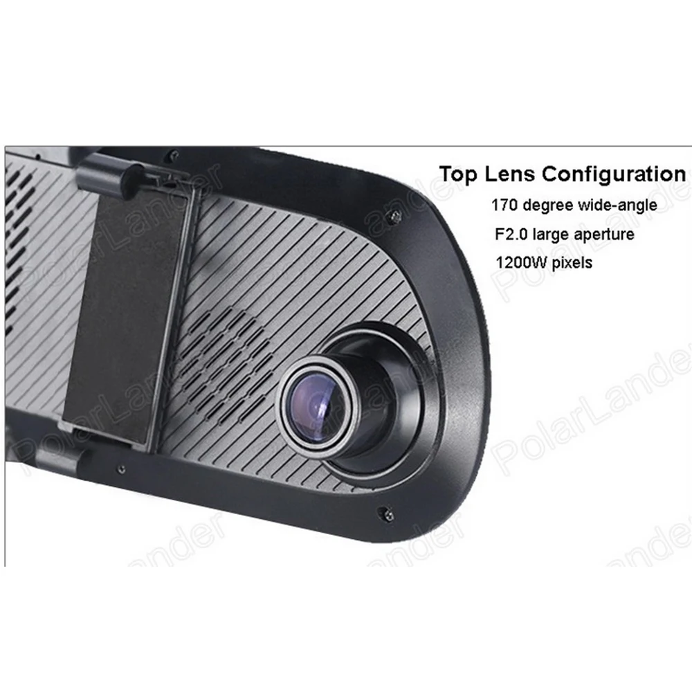 

Touch Android GPS WiFi FM HD 5 inch Parking Rearview Mirror Dash Cam Dual Camera DVR
