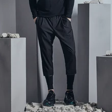 M-5XL! Популярные логотип мужская одежда два девять точки брюк моды с штаны-шаровары широкие брюки