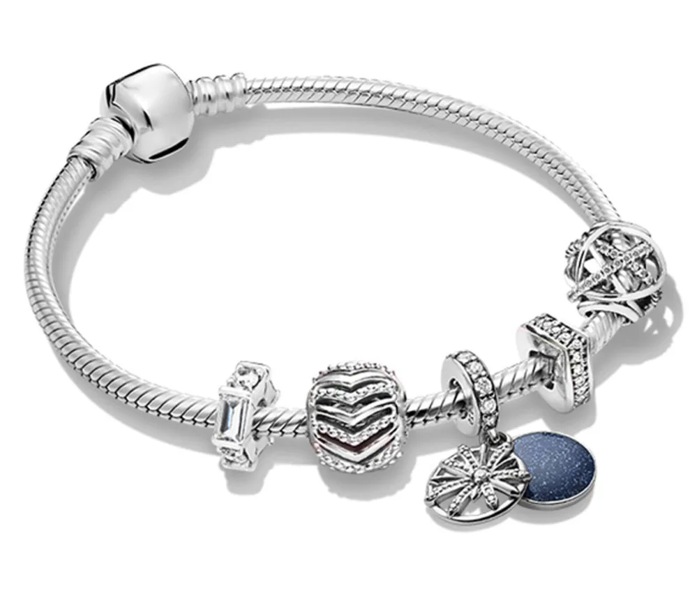 

100% Silver Esterlina 925 2019 Brand New Desires Zt0249 Elegant Charm Artifice Fires Hanging String Bracelet Game Present Game