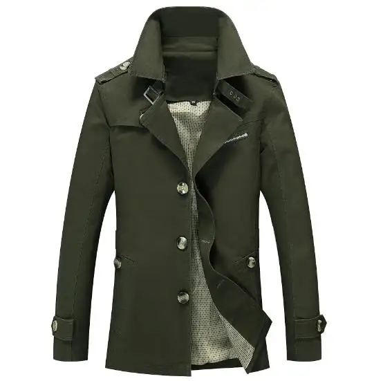 2018 Men Jacket Coat Long Section Fashion Trench Coat Jaqueta Male Veste Homme Brand Casual Fit Overcoat Jacket Outerwear 5XL