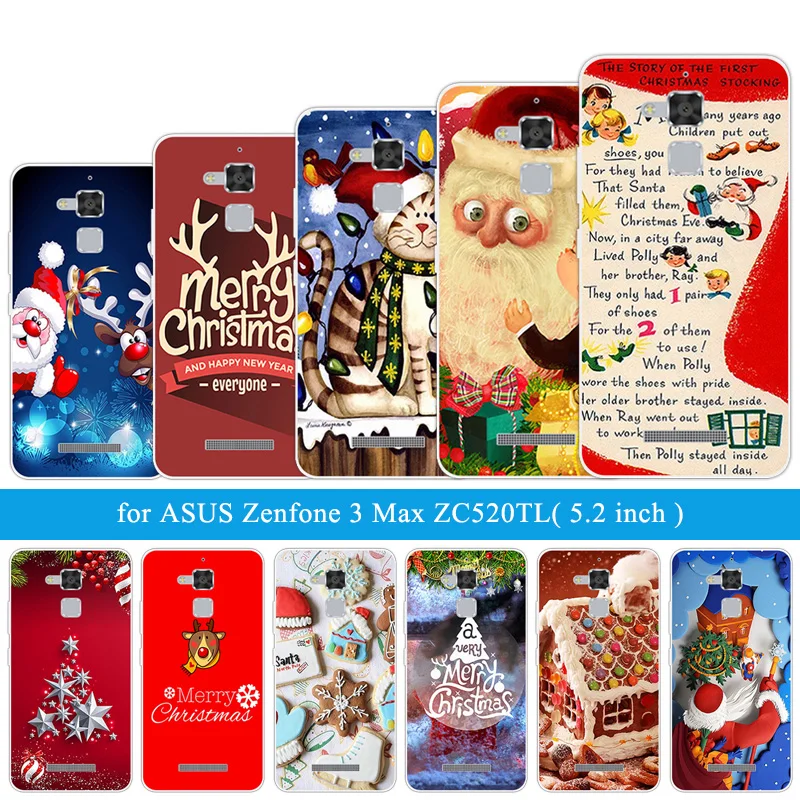 Для Asus Zenfone 3 Max ZC520TL X008D Рождественский ночной чехол для телефона Zenfone3 Pegasus Horse X008