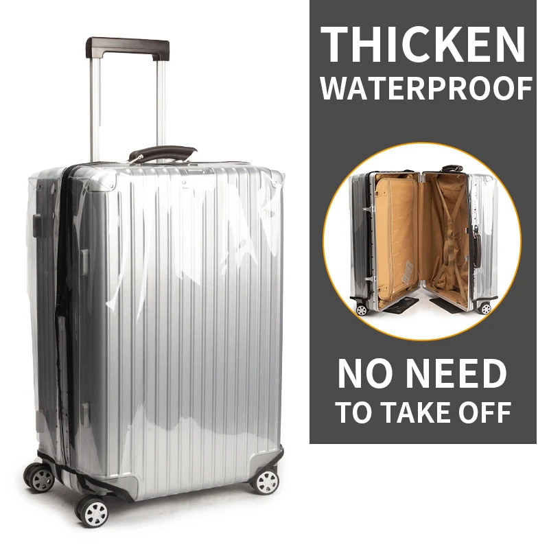 

PVC luggage Cover Waterproof Suitcase Protective Cover Dust Cover No Need To Take Off Suitable 20"-30" Travel Accessories