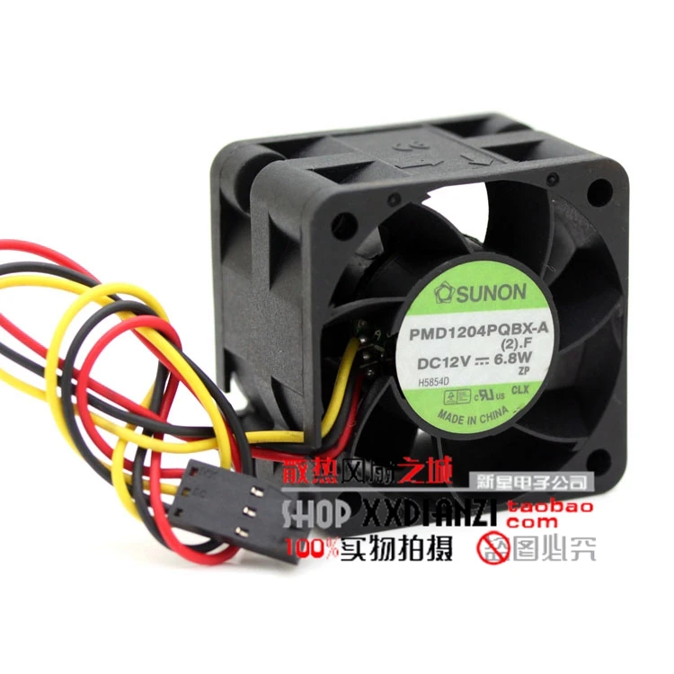 Бесплатная Delivery.4CM PMD1204PQBX 4028 6.8 Вт 12 В высокоскоростной сервер вентилятор|fan led|fan