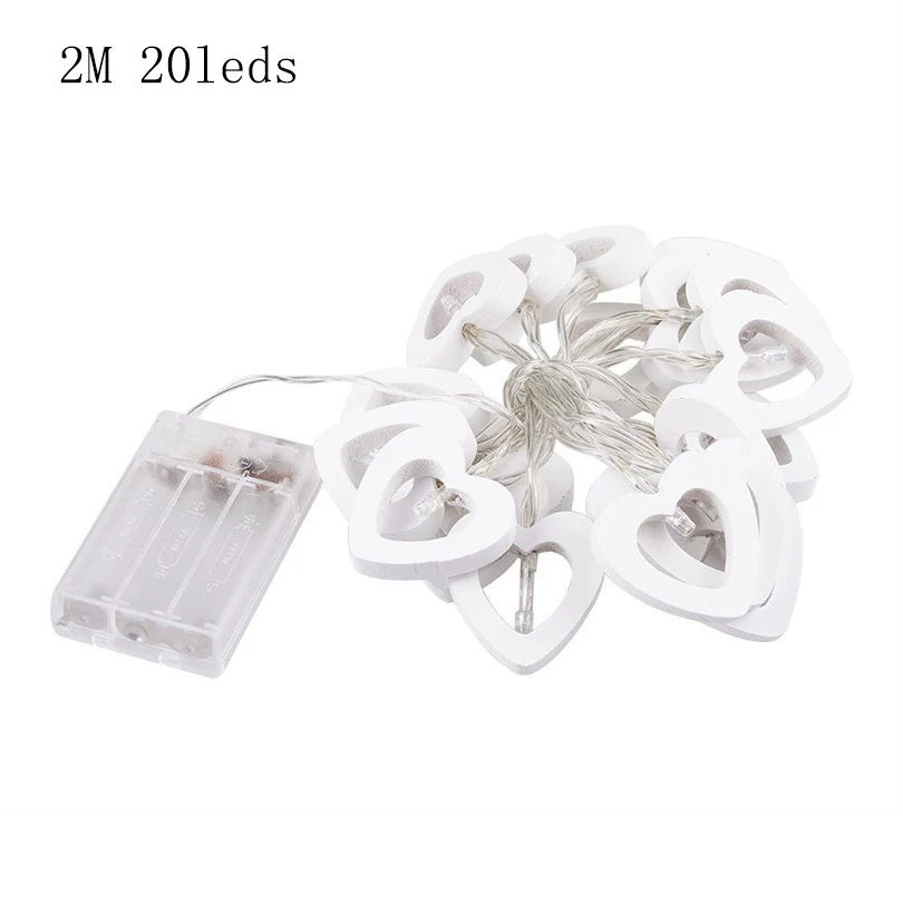 1M 10leds 2M 20leds Wooden Heart LED String Lights Romantic Valentine's Day Christmas Birthday Wedding Party Decoration Lights 1M 10leds 2M 20leds Wooden Heart LED String Lights Romantic Valentine's Day Christmas Birthday Wedding Party Decoration Lights