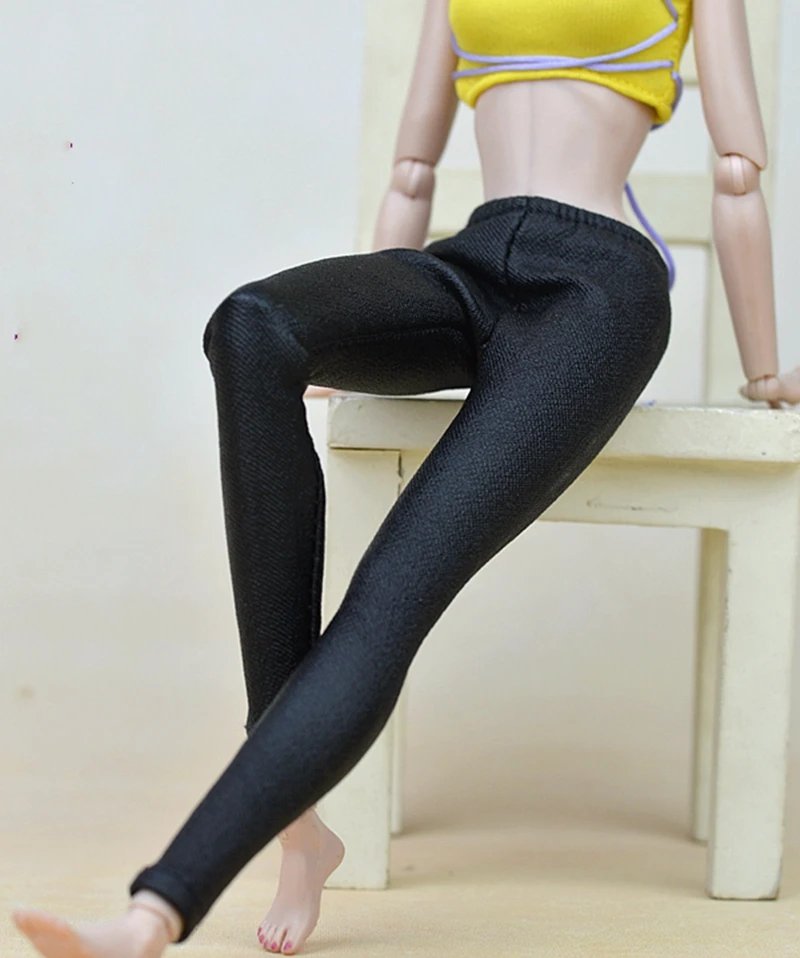 Высококачественные кружевные штаны ручной работы, штаны для куклы Барби, модная одежда для кукол 1/6 - Цвет: black