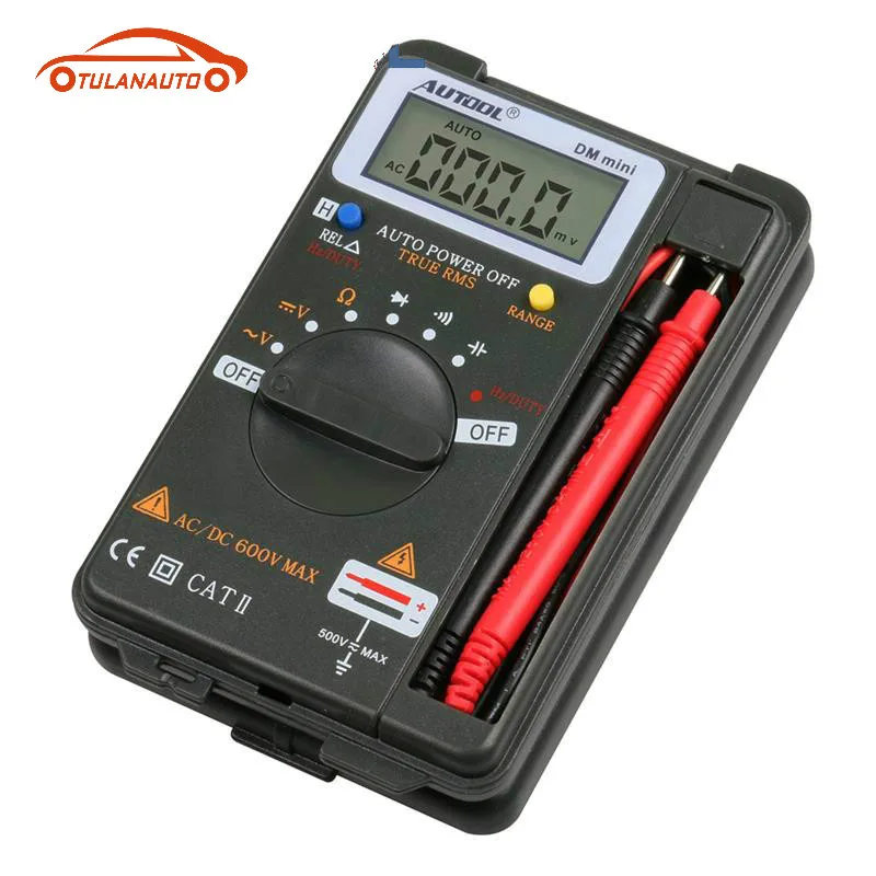 

Car Mini Multimeter Auto Range AC DC Analyzers Integrated Handheld Circuit Tester Electrician Pocket Digital Diagnostic Tools