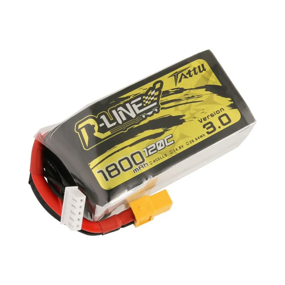 1/2/4 шт. TATTU R-LINE Версия 3,0 14,8 V 1800 мА/ч, 120C 4S Lipo Батарея XT60 Разъем для RC пульт дистанционного управления Управление игрушки Запасные Запчасти Радиоуправляемый квадрокоптер