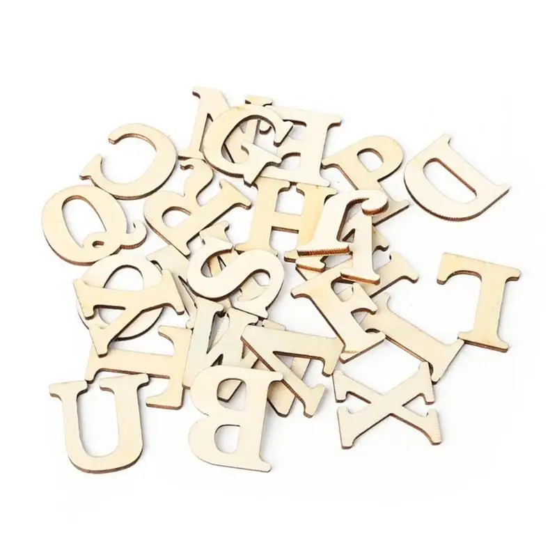 

Wooden A-Z Letters Alphabet Scrapbooking Art Craft DIY Handcraft Table Scatter Home Decoration Photography Props Gold Letter