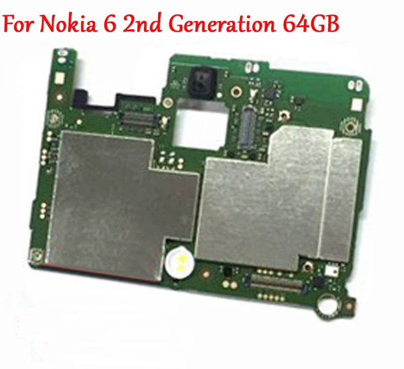 

Tested Full Work Original Unlock Mobile Electronic Panel Motherboard Circuits Cable For Nokia 6 2nd Generation 2018 Version 64GB