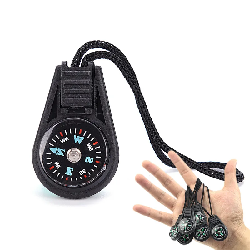 1 pcs New Outdoor Mini Compass For Camping Hiking Hiker Hunting Travel Portable Univesal Multi-Functional Key Chains Tool