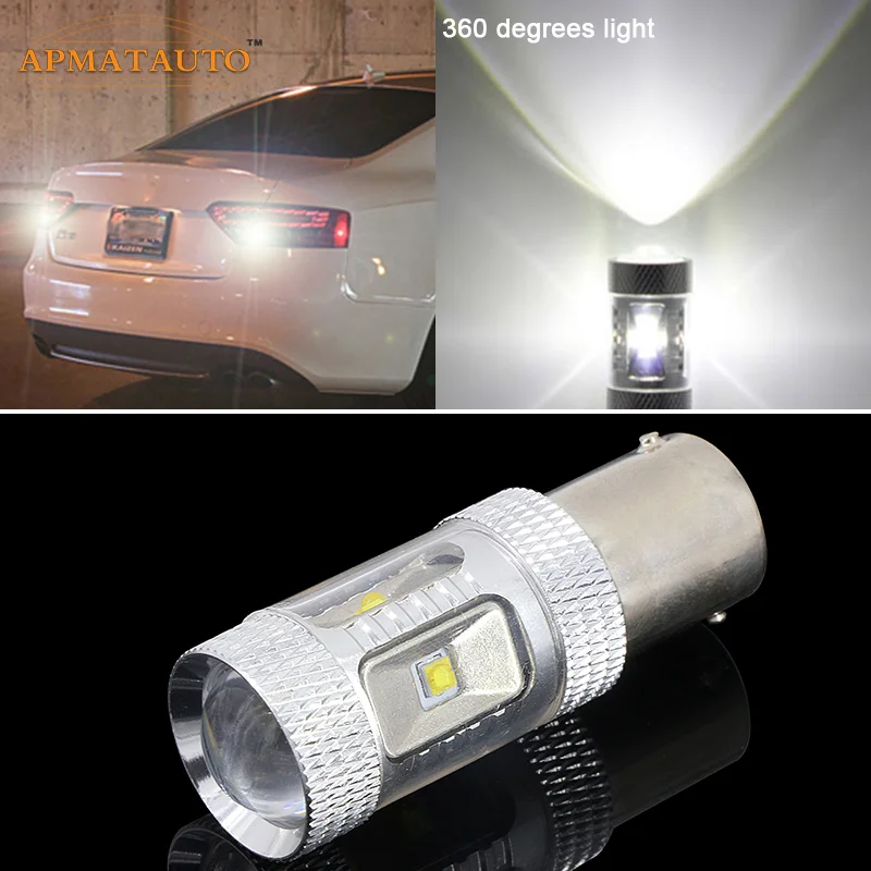 AUDI A4 B8 Blanco LED Bombillas De Xenón Blanco Puro Luz Reversa Par