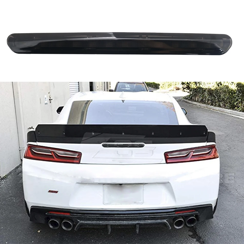 LED High Mount Stop Lamp Rear Smoked 3rd Brake Light for Camaro 2016+ (5)