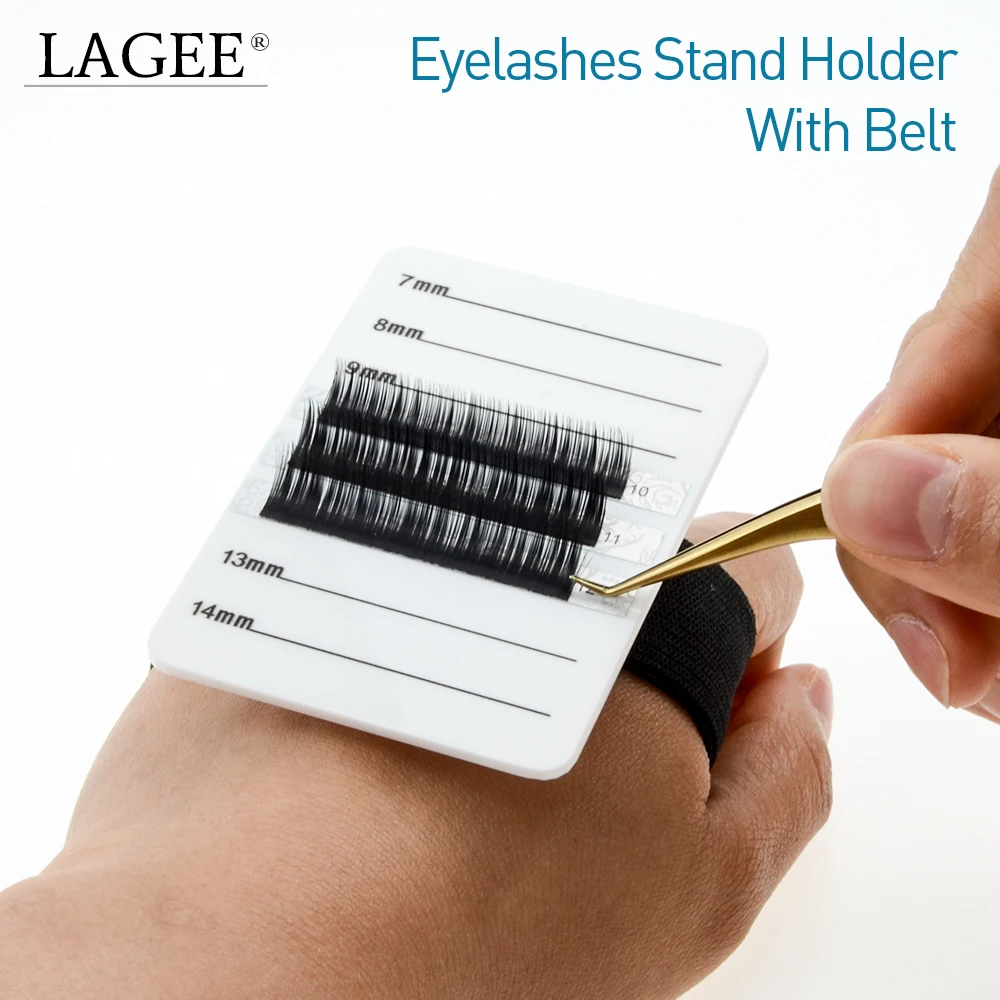 LAGEE Eyelash Stand Holder with Belt Eyelashes Pad Eyelash Extensions