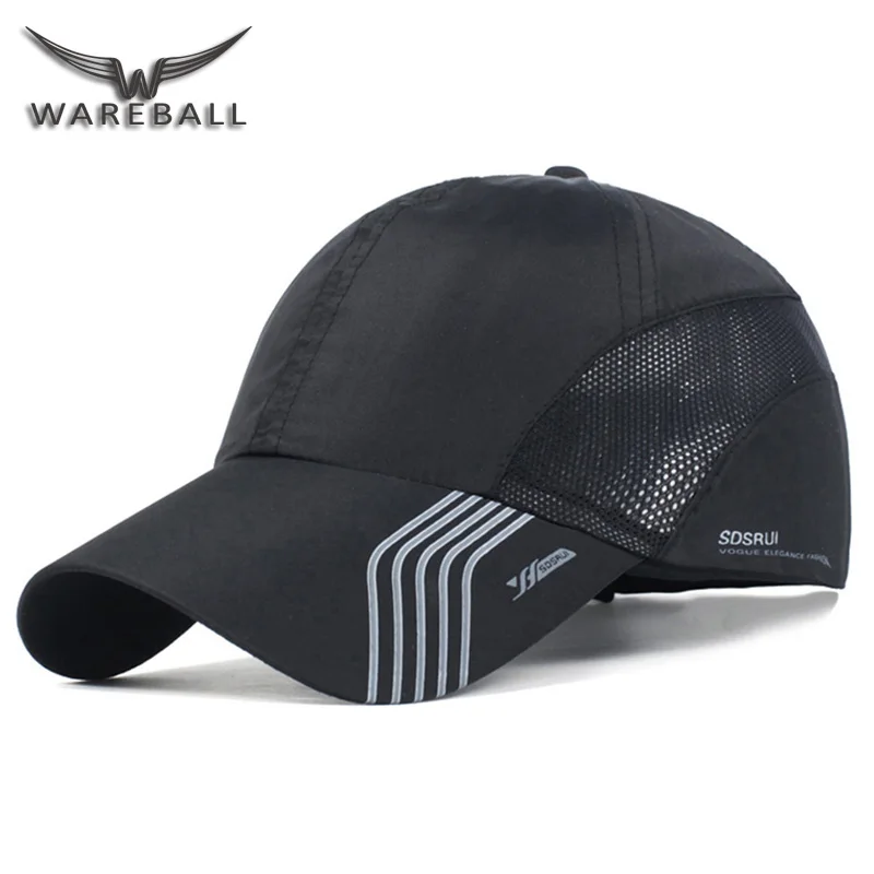 

[WAREBALL]Golf Cap Snapback Summer Fishing Baseball Cap Anti-UV Men Breathable Quick-Drying Mesh Hats Women Sunshade Hats