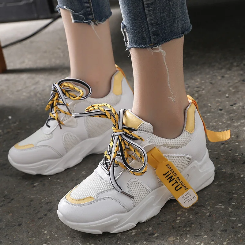 

platform sneakers women trainers summer autumn casual shoes ladies trendy youth breathable mesh wave sole sneakers 2019
