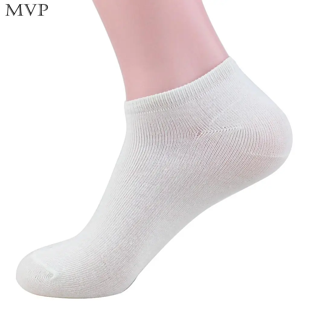 

Women Men Solid Comfortable Breathable Elastic Casual White, Gray, Black Wear-Resistant Cotton Ankle Socks